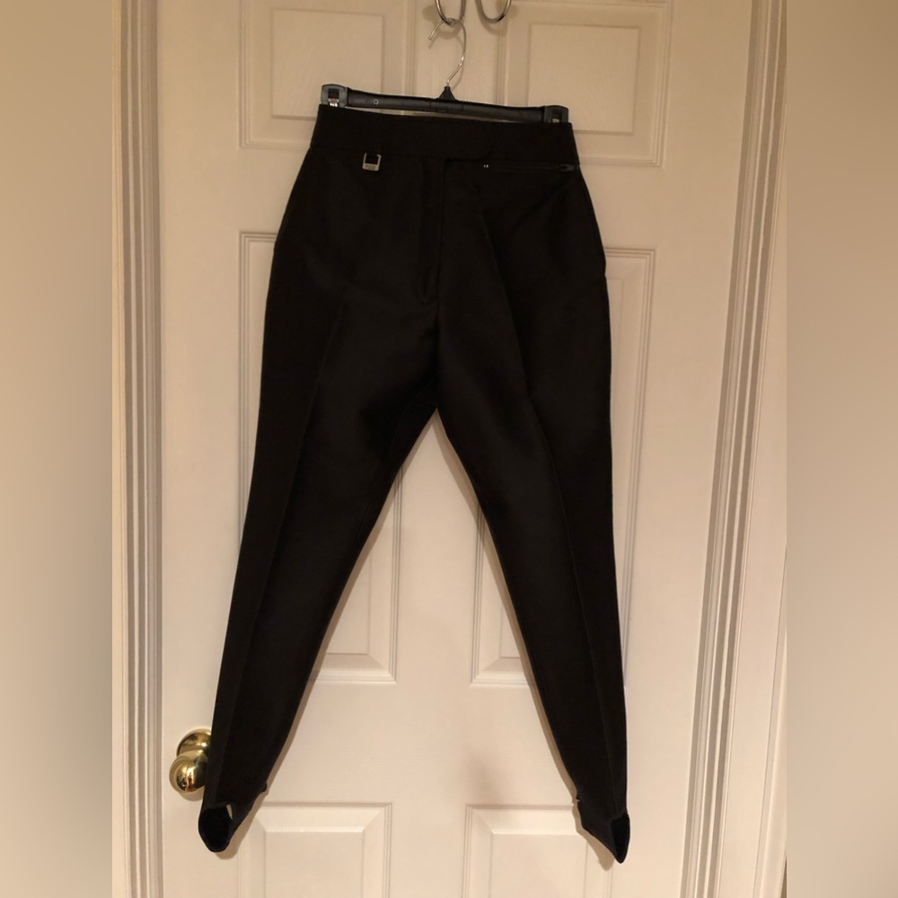 FERA Stirrup Ski Pants, Black, women’s size 8L (small-see measurements)